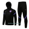 Chaqueta De Entrenamiento Con Capucha FC Barcelona 2022-23 Negra - Hombre